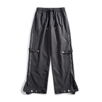 Damen moderne Cargo-Hose mit Reißverschluss und praktischen Taschen R&B