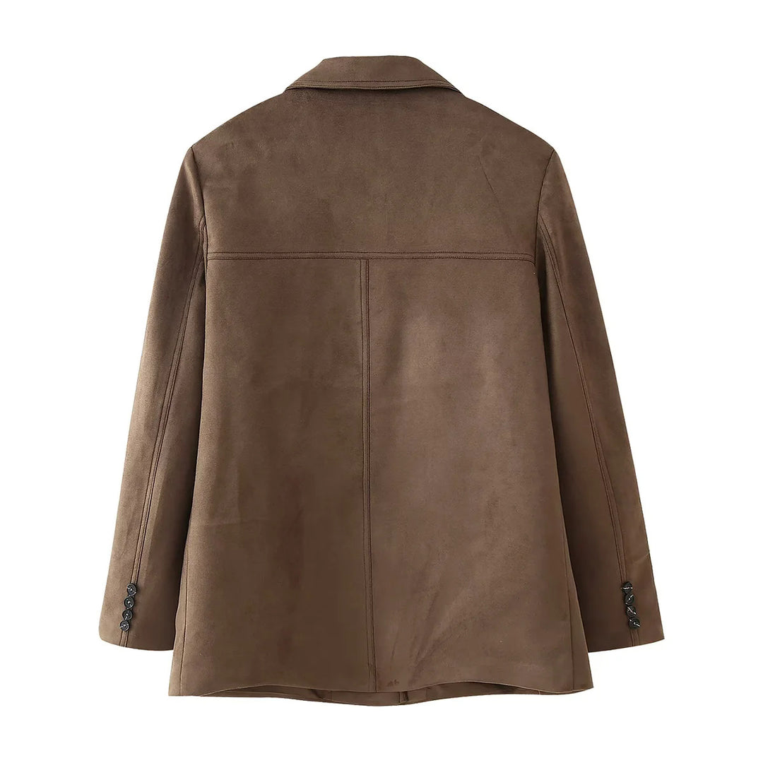 Damen elegante gesteppte Blazerjacke mit praktischen Taschen R&B