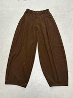 Damen weite Cordhose mit Falten R&B
