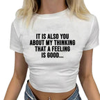 Damen Kurzarm-Shirt mit motivierendem Text R&B