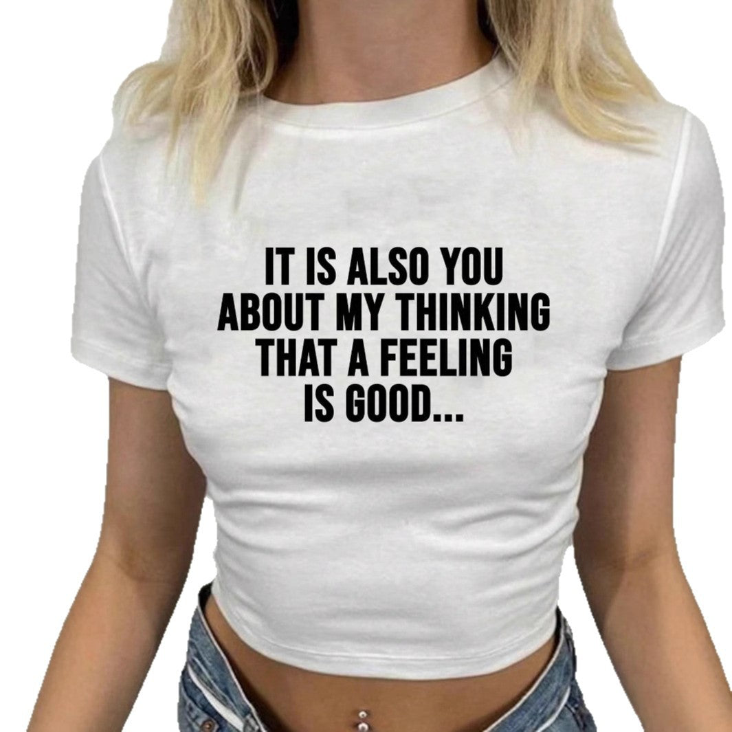 Damen Kurzarm-Shirt mit motivierendem Text R&B