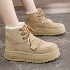 Damen modische gefütterte Winterstiefel mit rutschfester Sohle R&B
