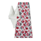 Damen Bikini-Set mit floralem Maxi-Rock R&B