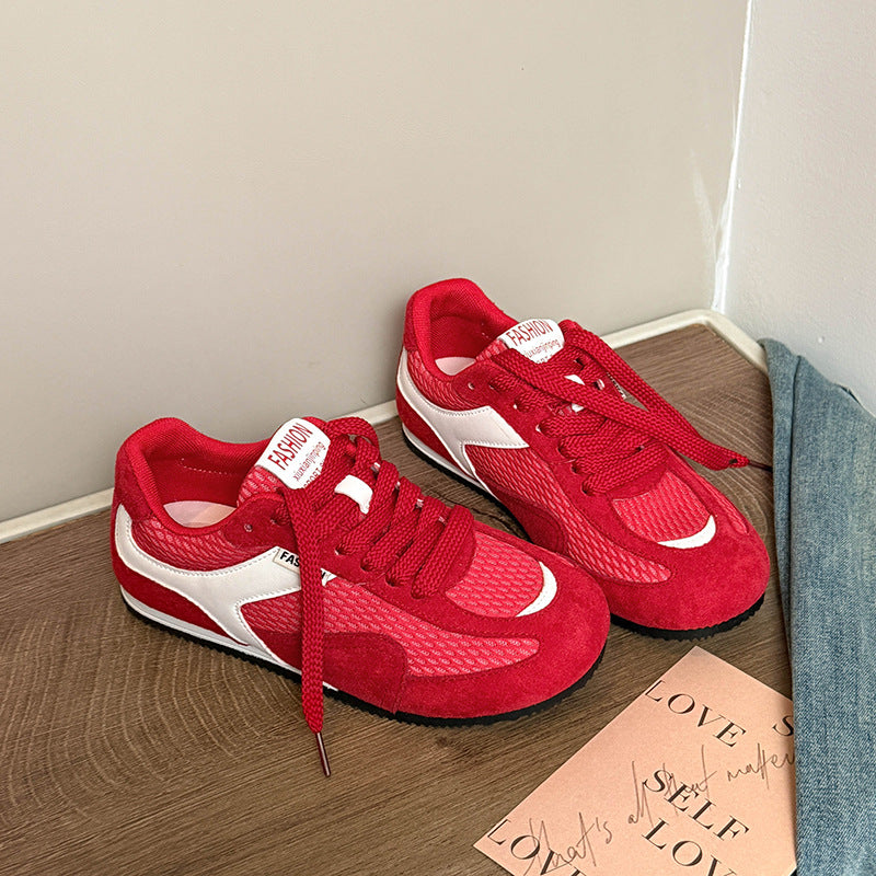 Damen sportliche Sneakers mit atmungsaktivem Obermaterial R&B