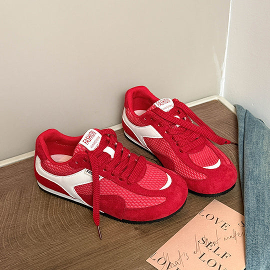 Damen sportliche Sneakers mit atmungsaktivem Obermaterial R&B