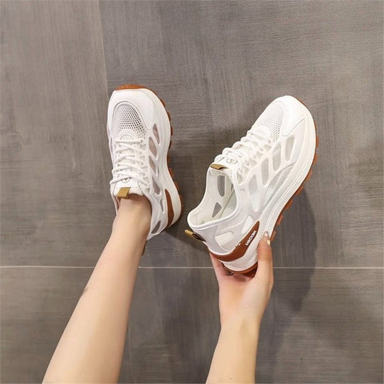 Damen Atmungsaktive Laufschuhe mit flexiblem Mesh-Obermaterial und dämpfender Sohle R&B