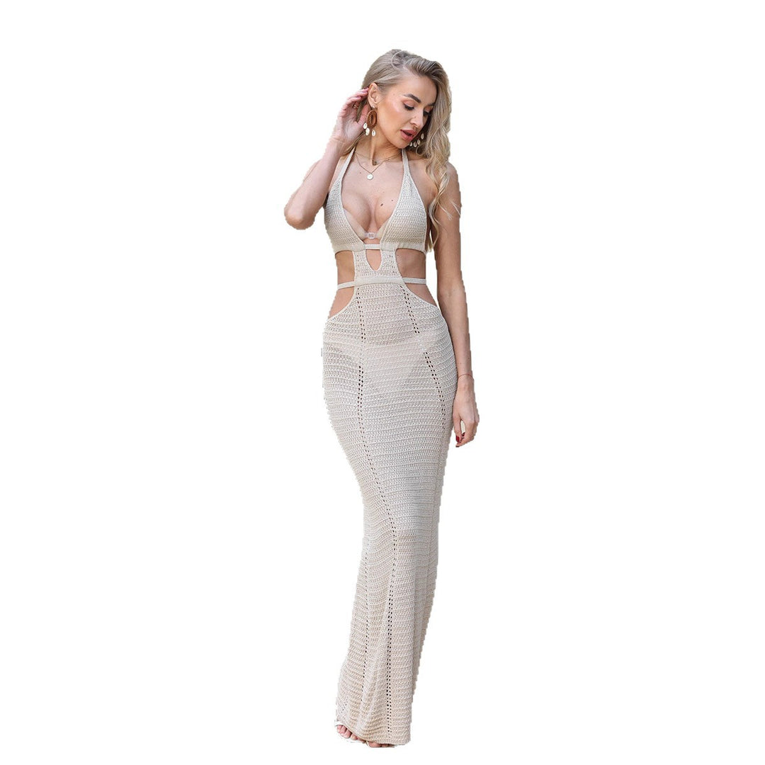 Damen Strickfreizeitkleid mit raffinierten Cut-Outs R&B
