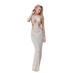 Damen Strickfreizeitkleid mit raffinierten Cut-Outs R&B