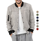 Herren modische Bomberjacke mit praktischen Reißverschlusstaschen und elastischen Bündchen R&B