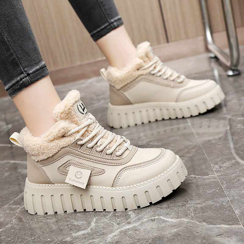 Damen modische High-Top Sneakers mit weich gefüttertem Innenfutter und rutschfester Sohle R&B