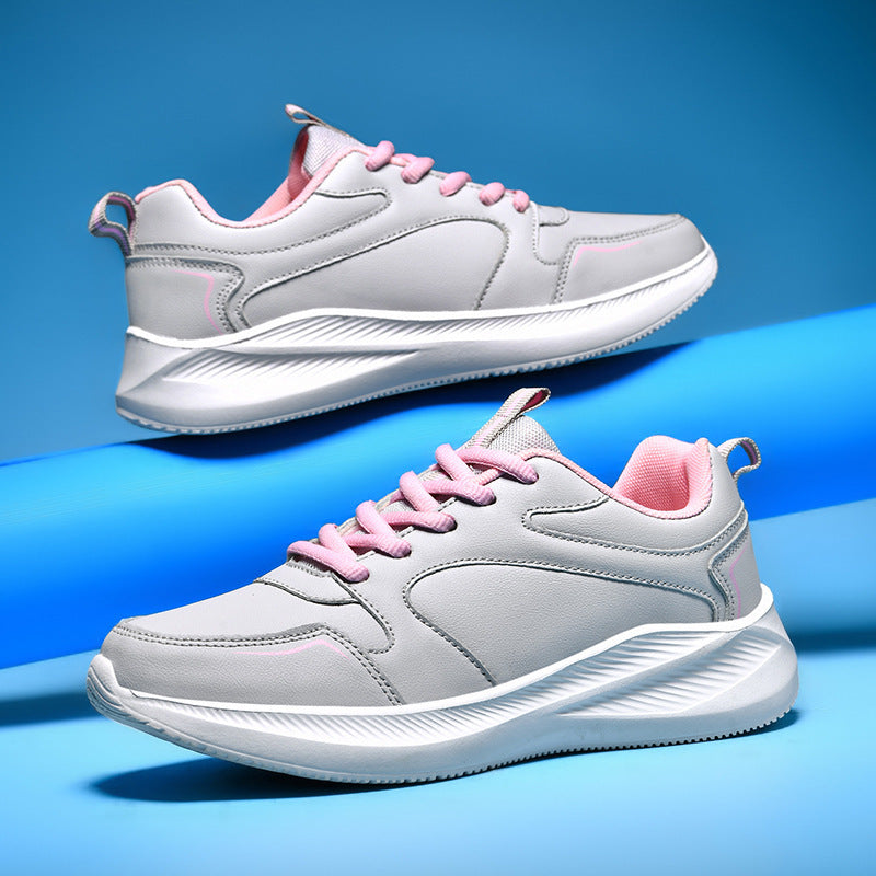 Damen Sportliche Schnür-Sneaker mit dämpfender Sohle und atmungsaktiver Konstruktion