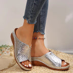 Damen Glänzende und elegante Sandalen