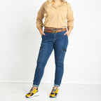 Damen Cargo-Jeans mit praktischen Taschen und modischem Schnitt R&B