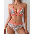 Damen Bikini-Set mit hohem Bund und verspieltem Design R&B