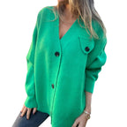 Damen Oversized Strickjacke R&B