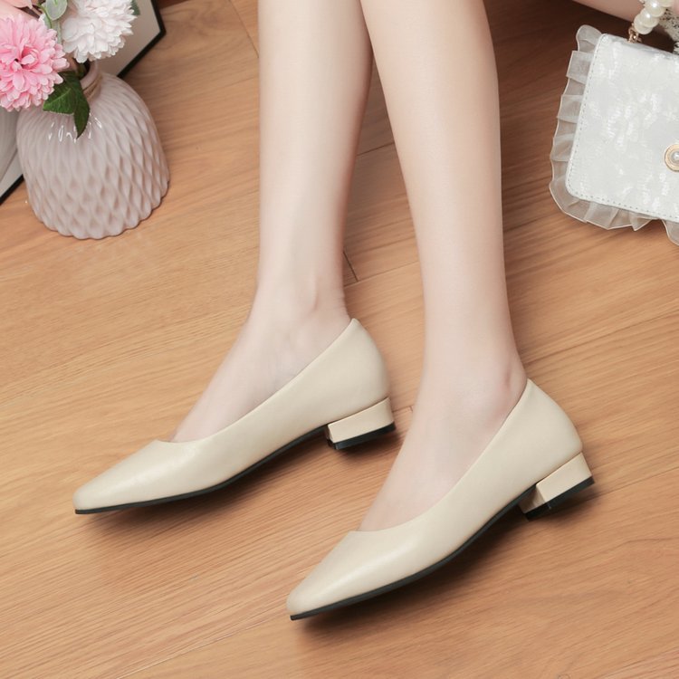 Damen elegante Ballerinas mit modischem Quadratzehen-Design R&B