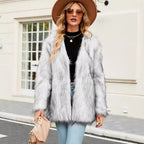 Damen Kunstpelz Jacke R&B