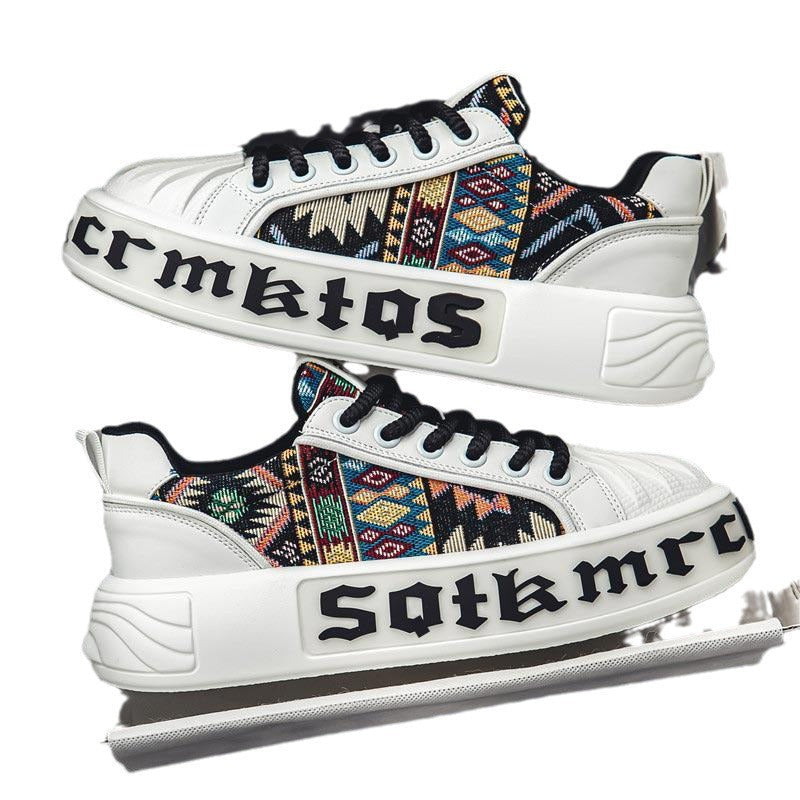 Damen modische Sneakers mit innovativem Mustermix R&B