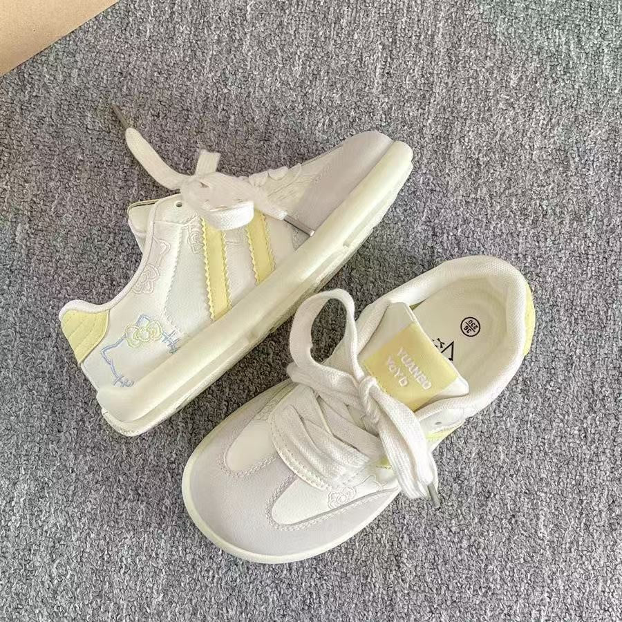 Damen Modische Sneakers mit floralem Stickdesign und rutschfester Sohle R&B