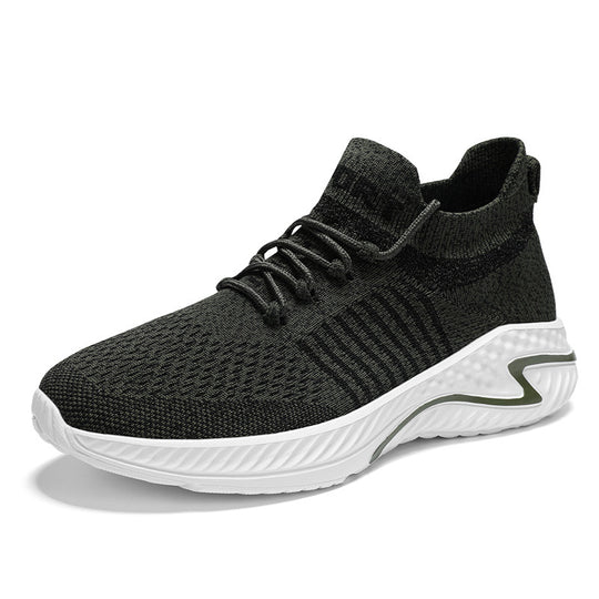 Damen Sportliche Sneakers mit elastischem Strick-Obermaterial R&B
