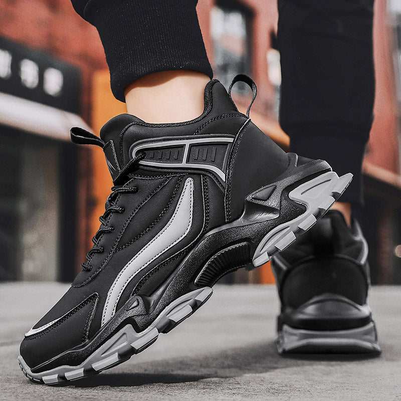 Damen Sportliche High-Top Sneaker mit dämpfendem Obermaterial und rutschfester Sohle