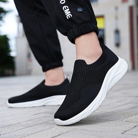 Damen Sportliche Slip-On Sneakers mit atmungsaktivem Obermaterial und rutschfester Sohle R&B