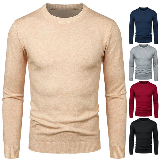 Herren Rundhalspullover aus weichem Material R&B