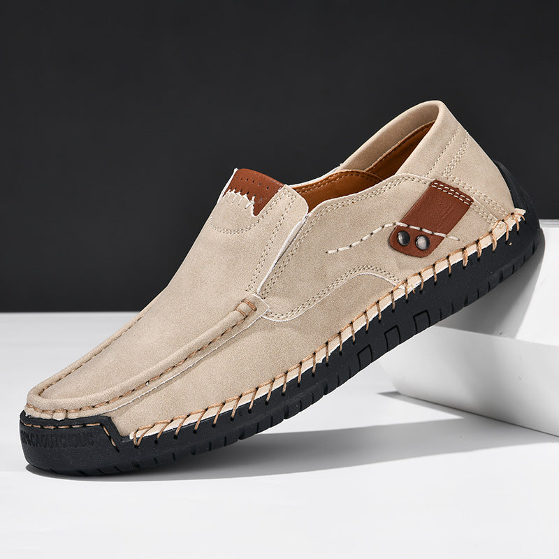 Herren bequeme Mokassins aus hochwertigem Leder R&B