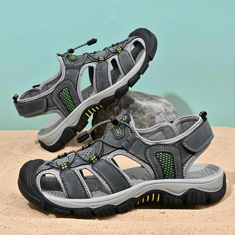 Damen Sportliche Outdoor-Sandalen mit schnellschnürbarem System und stabiler Sohle R&B