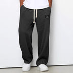 Herren nan lässige Waffelstrick Loungehose mit Kordelzug und geradem Schnitt R&B
