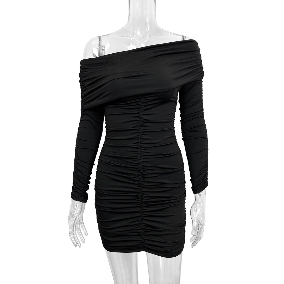 Damen Off-Shoulder Minikleid mit raffinierten Rüschendetails R&B