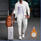 Herren modische Reisedaunenjacke mit funktionalen Taschen und elastischem Bund R&B