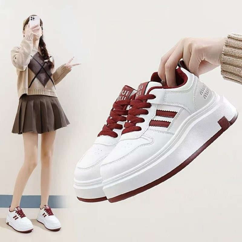 Damen Sneaker mit extra dicker Laufsohle und atmungsaktivem Obermaterial R&B