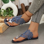 Damen Sandalen mit geschmackvollem Design und funkelnden Applikationen R&B