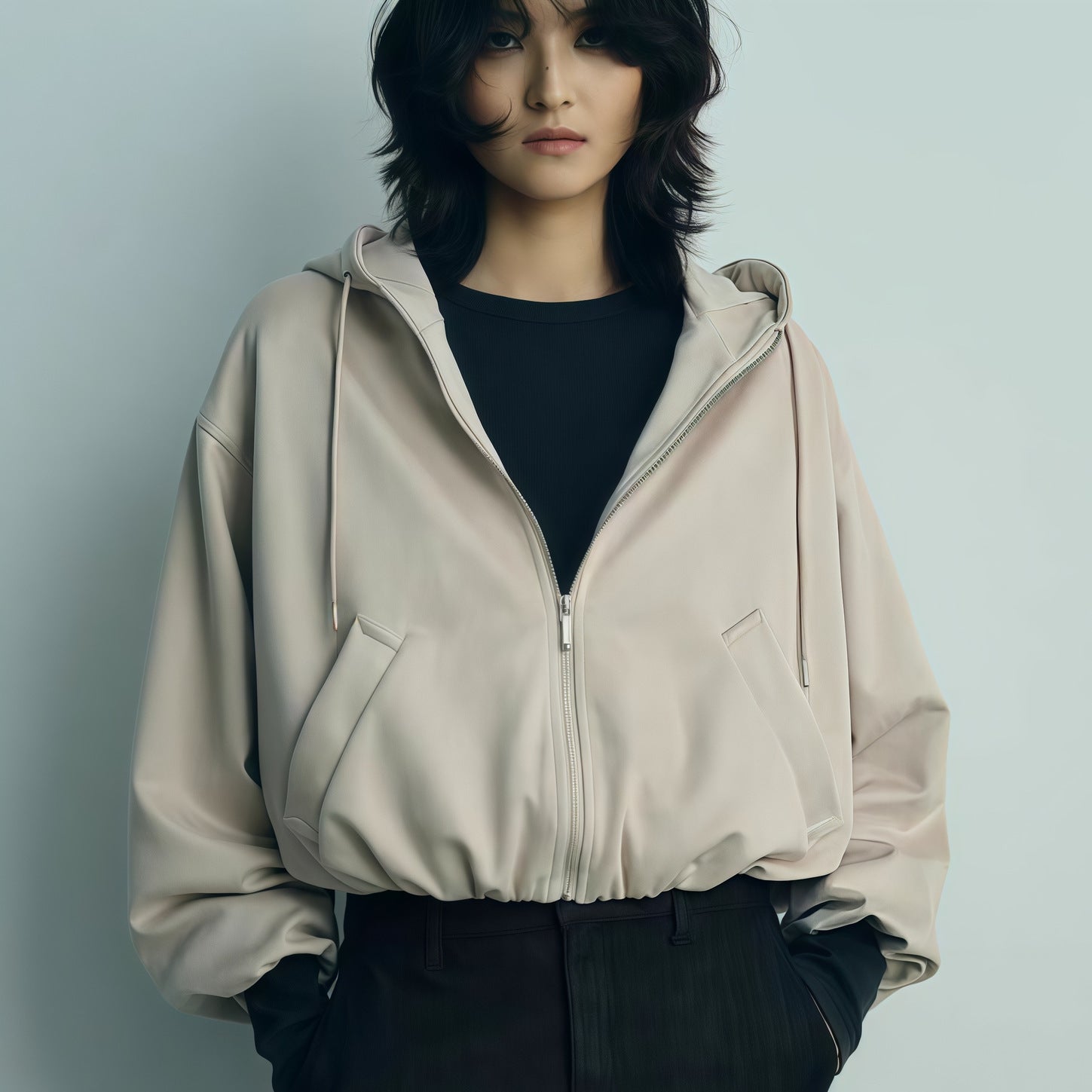 Damen Oversized Sportjacke mit praktischen Taschen und modernem Schnitt R&B
