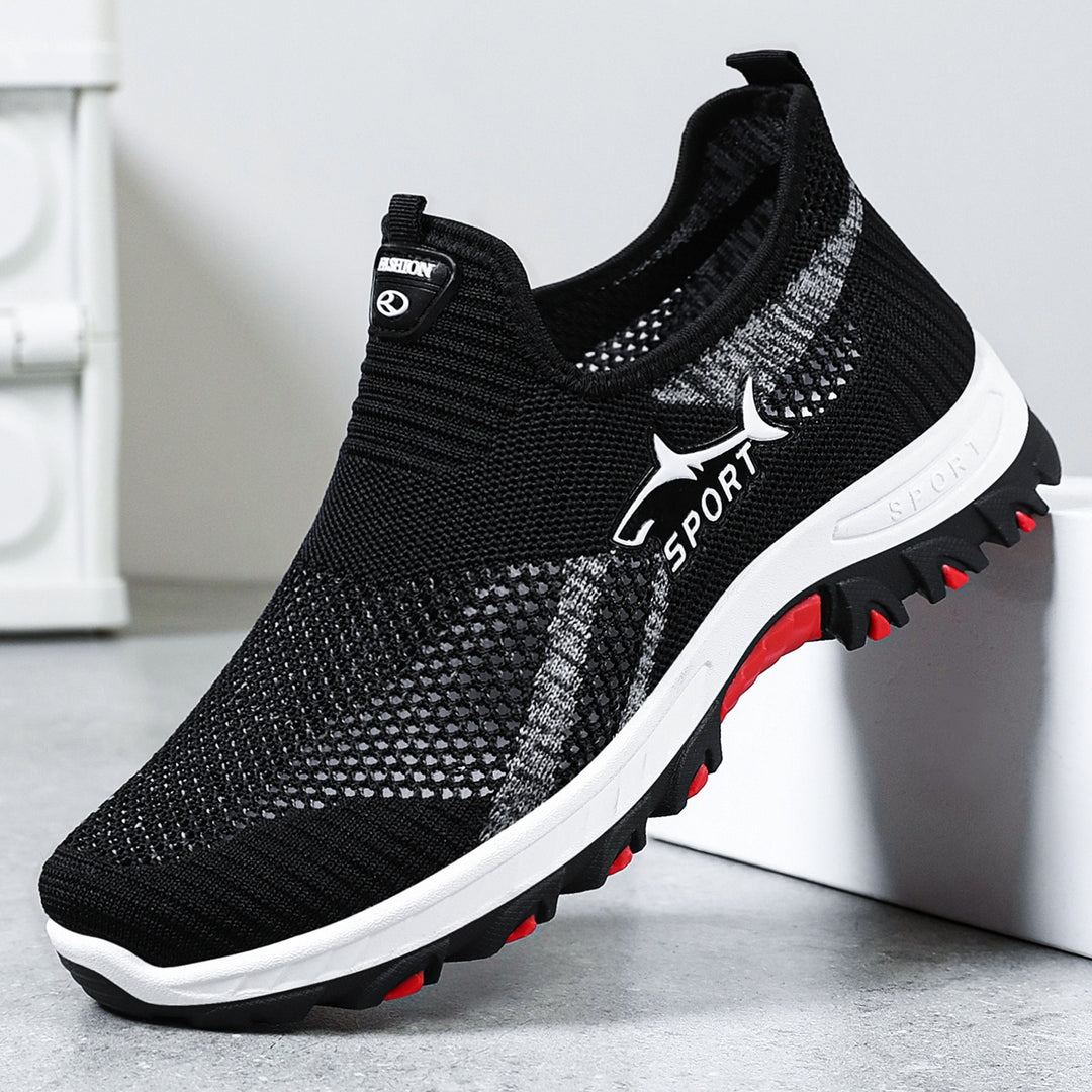 Damen Sportliche Knit-Sneaker mit rutschfester Sohle R&B