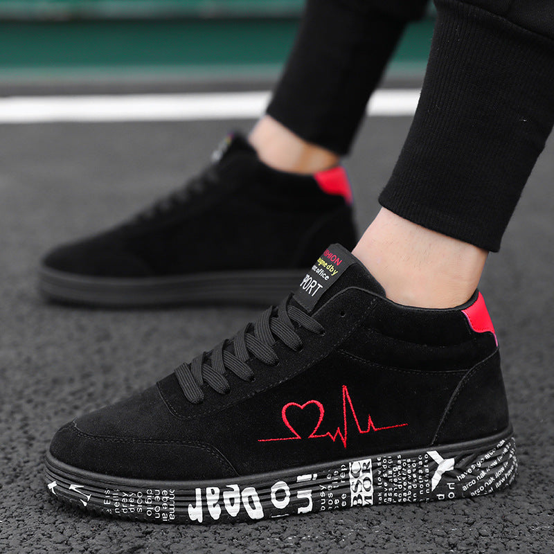 Damen Modische High-Top Sneakers mit einzigartigem Druckdesign