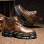 Damen robuste Schnürboots mit rutschfester und dämpfender Sohle R&B