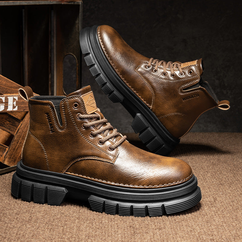 Damen robuste Schnürboots mit rutschfester und dämpfender Sohle R&B