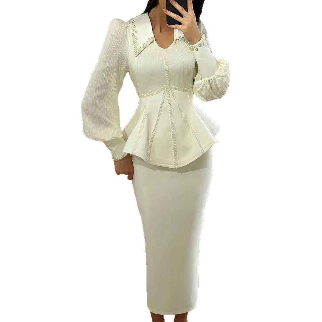 Damen Elegante Bluse im außergewöhnlichen Peplum-Stil mit romantischen Details R&B