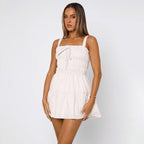 Damen Sommerliches Minikleid mit hochwertiger Raffung R&B
