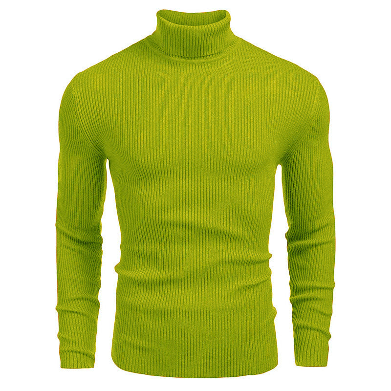Herren Rollkragenpullover aus feinem Rippstrick R&B
