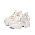 Damen Sportliche Lauf-Sneaker mit überdimensionaler Sohle und atmungsaktivem Mesh R&B
