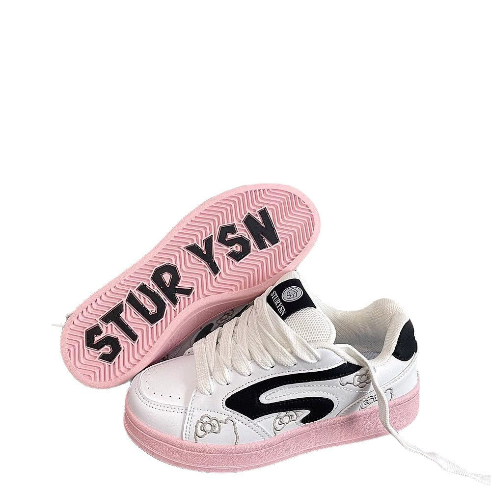 Damen Modische Sneaker mit verspieltem Design und bequemer Dämpfung