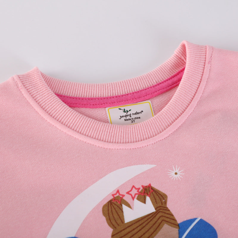 Mädchen Sweatshirt mit verspieltem Prinzessinnen-Motiv R&B
