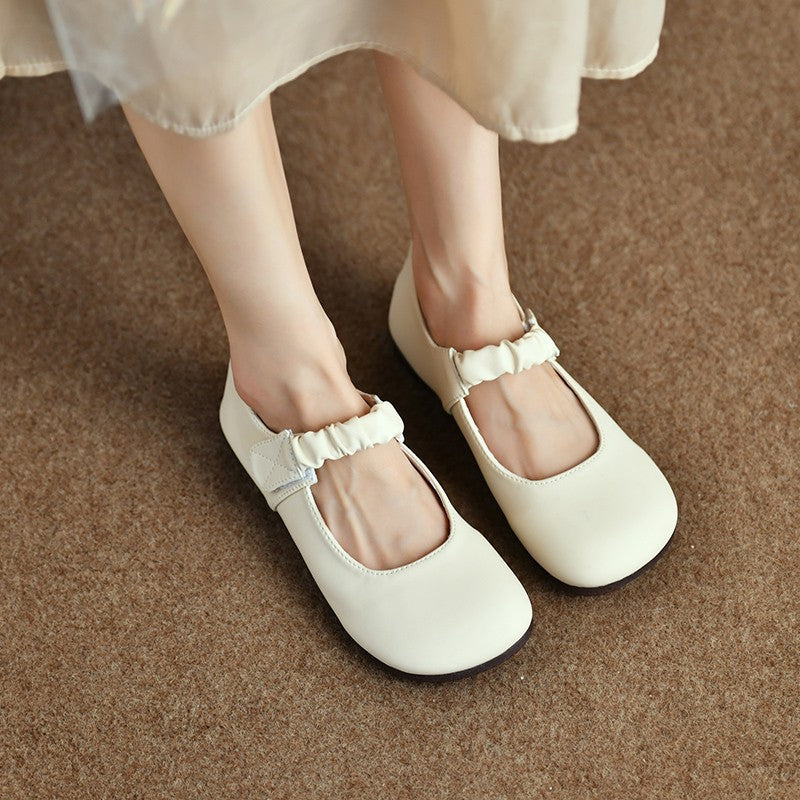 Damen elegante Ballerinas mit elastischem Riemen R&B