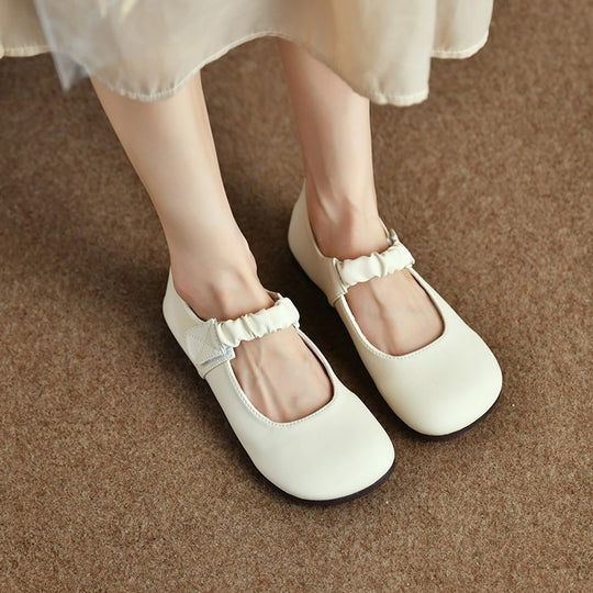 Damen elegante Ballerinas mit elastischem Riemen R&B