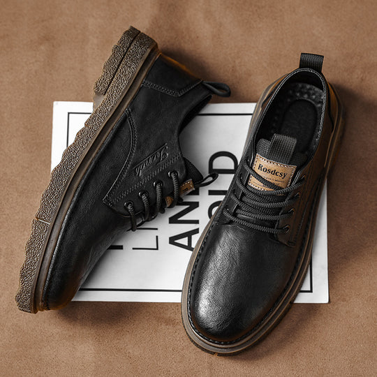 Damen Robuste Schnürschuhe aus hochwertigem Leder mit rutschfester Sohle R&B