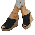 Damen Clogs mit elegantem Kork-Wedge-Design R&B