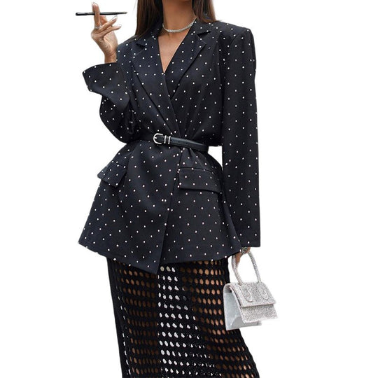 Damen Eleganter Blazer mit tailliertem Schnitt und hochwertigem Stoff R&B